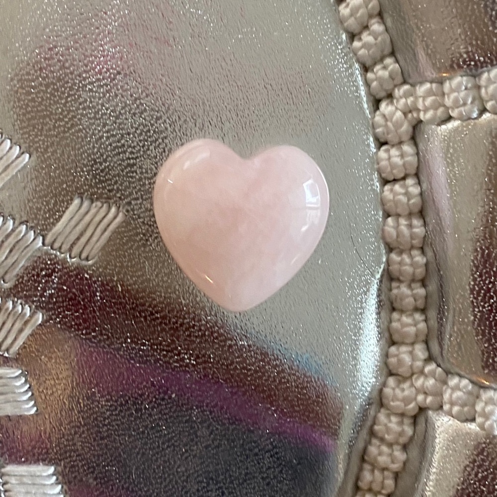 Heart Shaped Rose Quartz